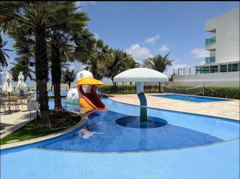 Apartamento A Beira Mar Com Piscina Estilo Resort Cabedelo Kültér fotó